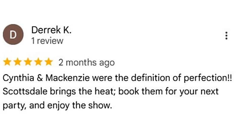 Derrek K. testimonial