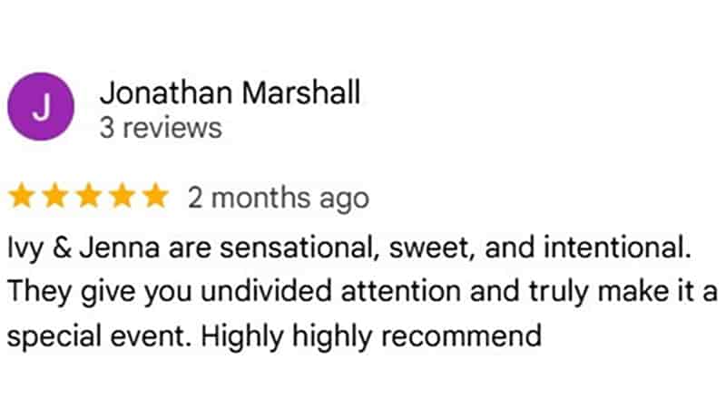 Jonathan M. testimonial