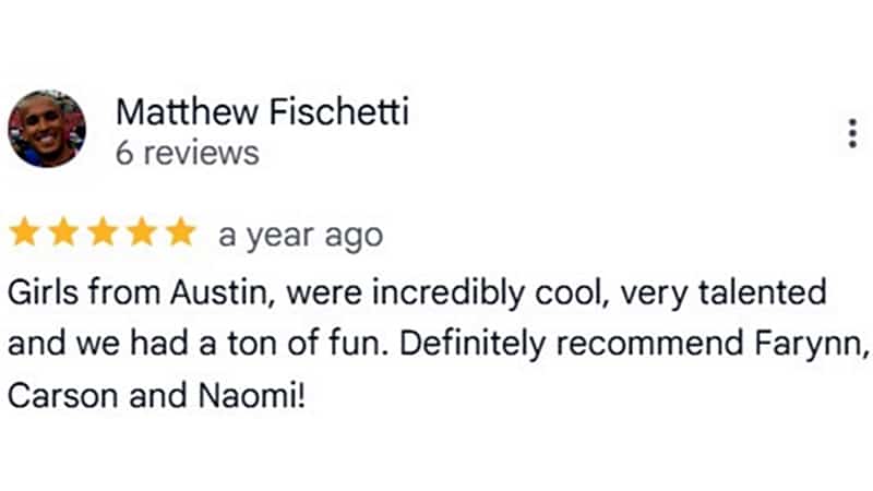 Matthew F. testimonial