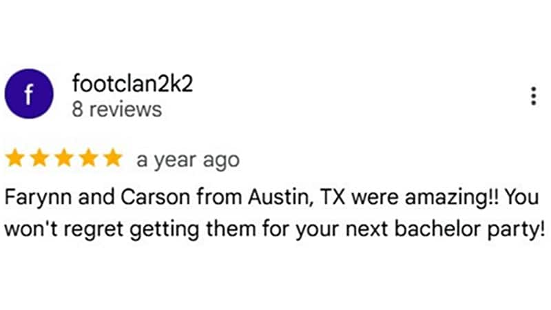 Derek F. testimonial
