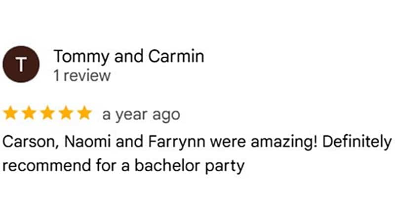 Tommy D. testimonial