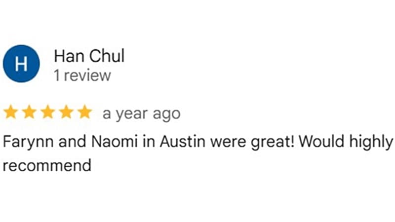 Han C. testimonial